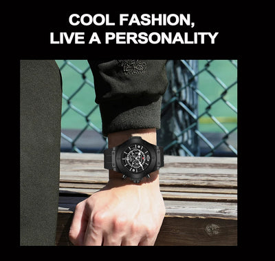 "Relógio Masculino – Quartzo, Silicone, Resistente à Água"