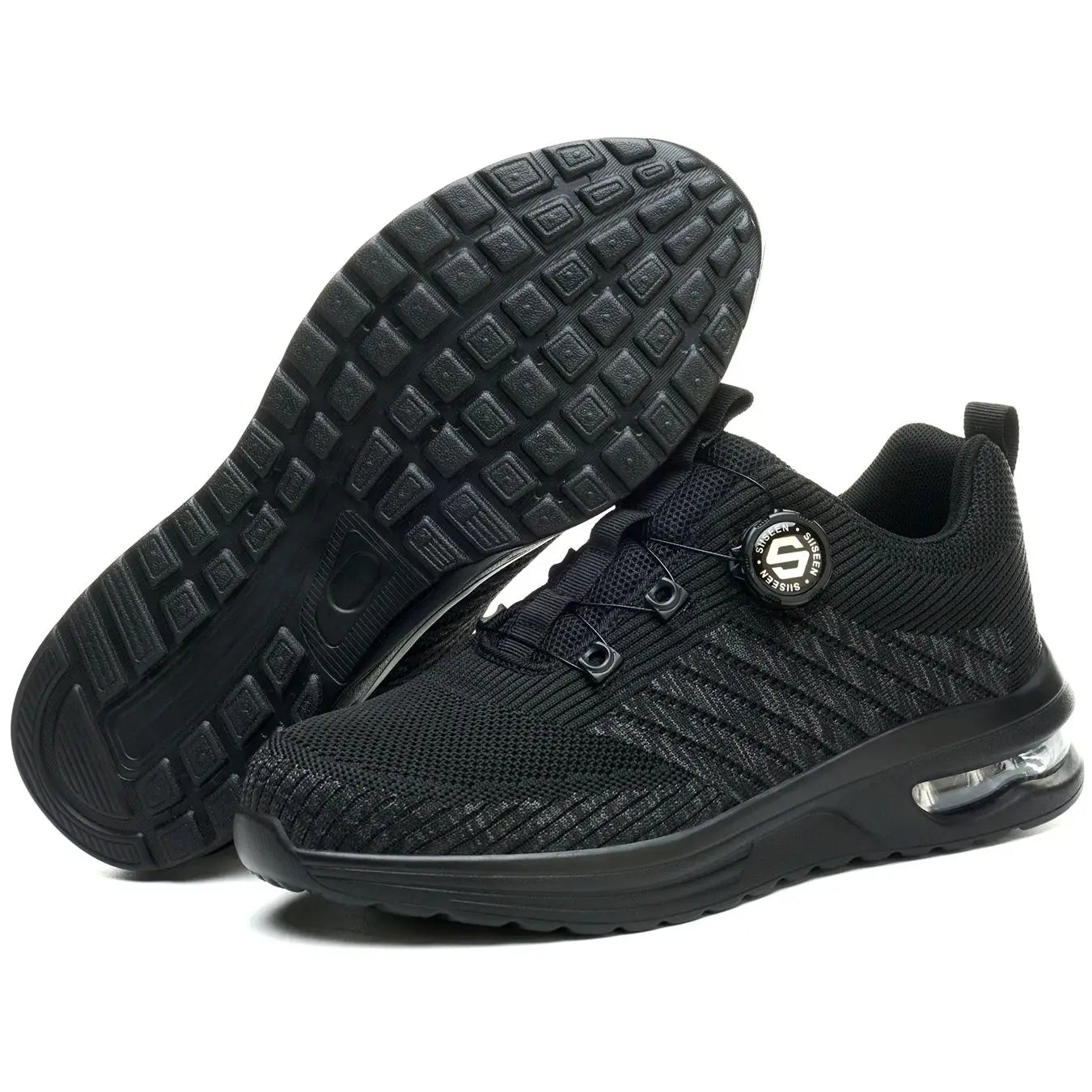 "Sapatos de Segurança – Design Esportivo e Resistente"