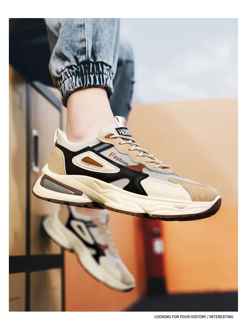 Sapatos Casuais Masculinos em Couro Respirável