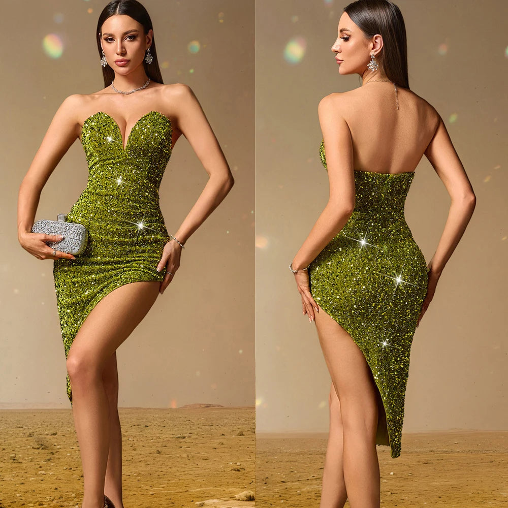 Vestido Feminino – Elegante, Sexy e Brilhante