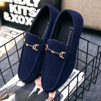 Sapato Masculino Casual de Couro Sintético Respirável