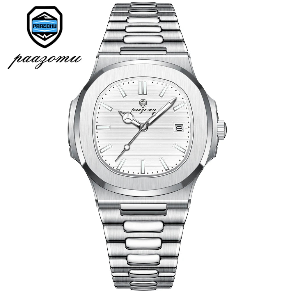 Relógio Masculino 2025 – Luxo, Esportivo, à Prova d’Água